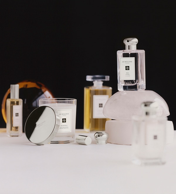 Jo Malone London Colognes and Candles with engraved caps and lids