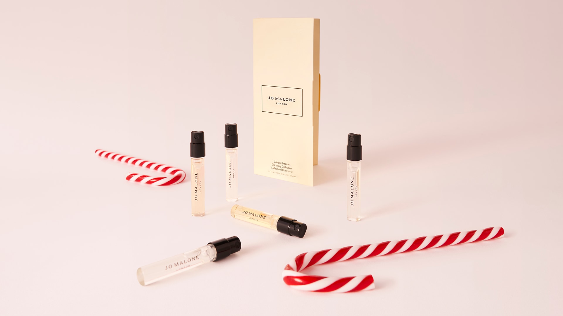 Jo Malone London Christmas gifts on a bed of moss