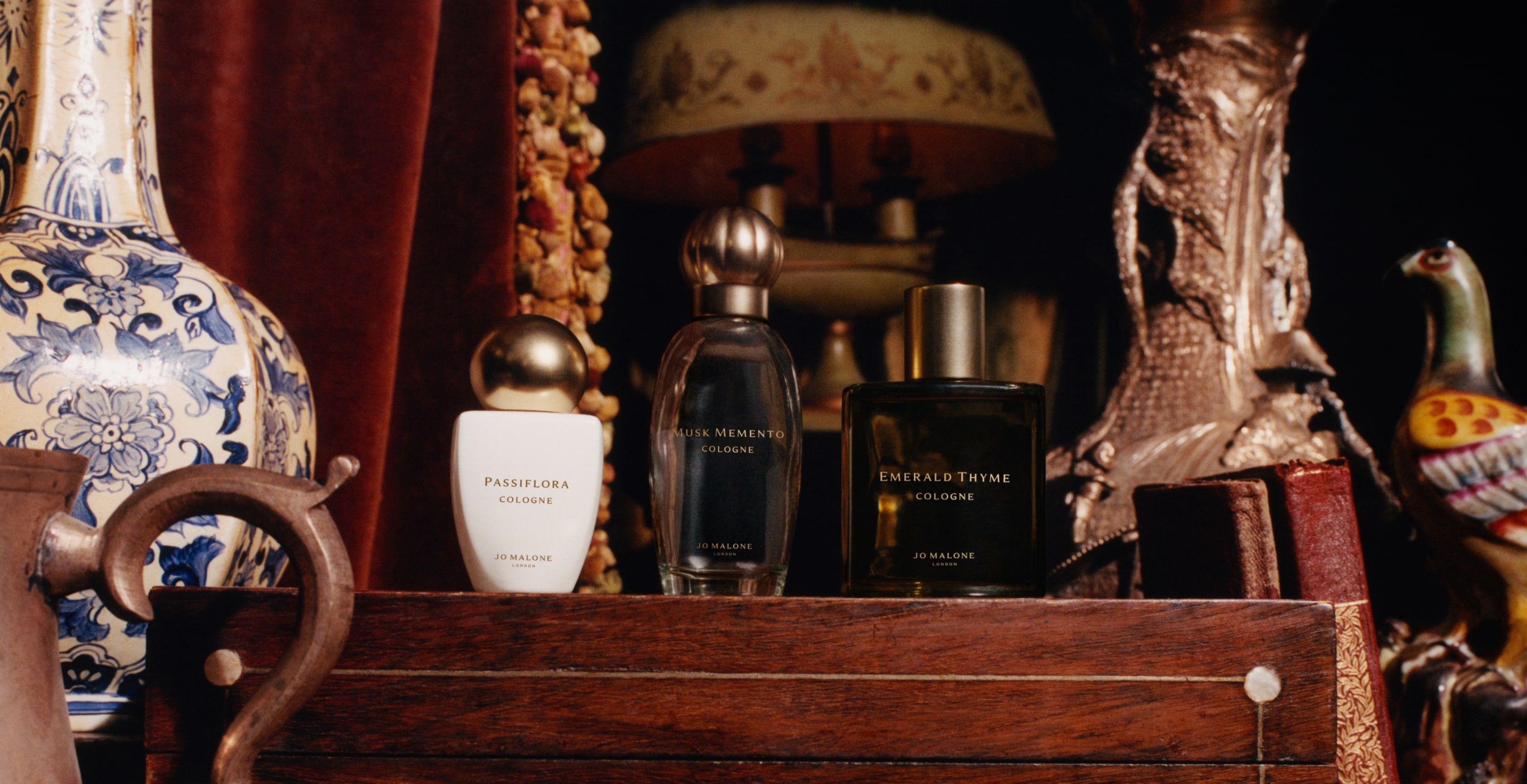 Jo Malone London scented momentos collection video featuring antique collecting
