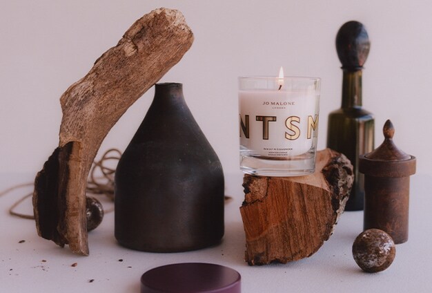 Huntsman Whiskey and Cedarwood home candle JML