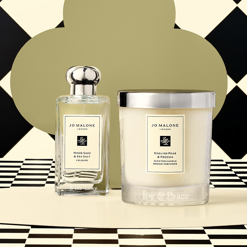 Jo Malone London Candle and Cologne with engraving