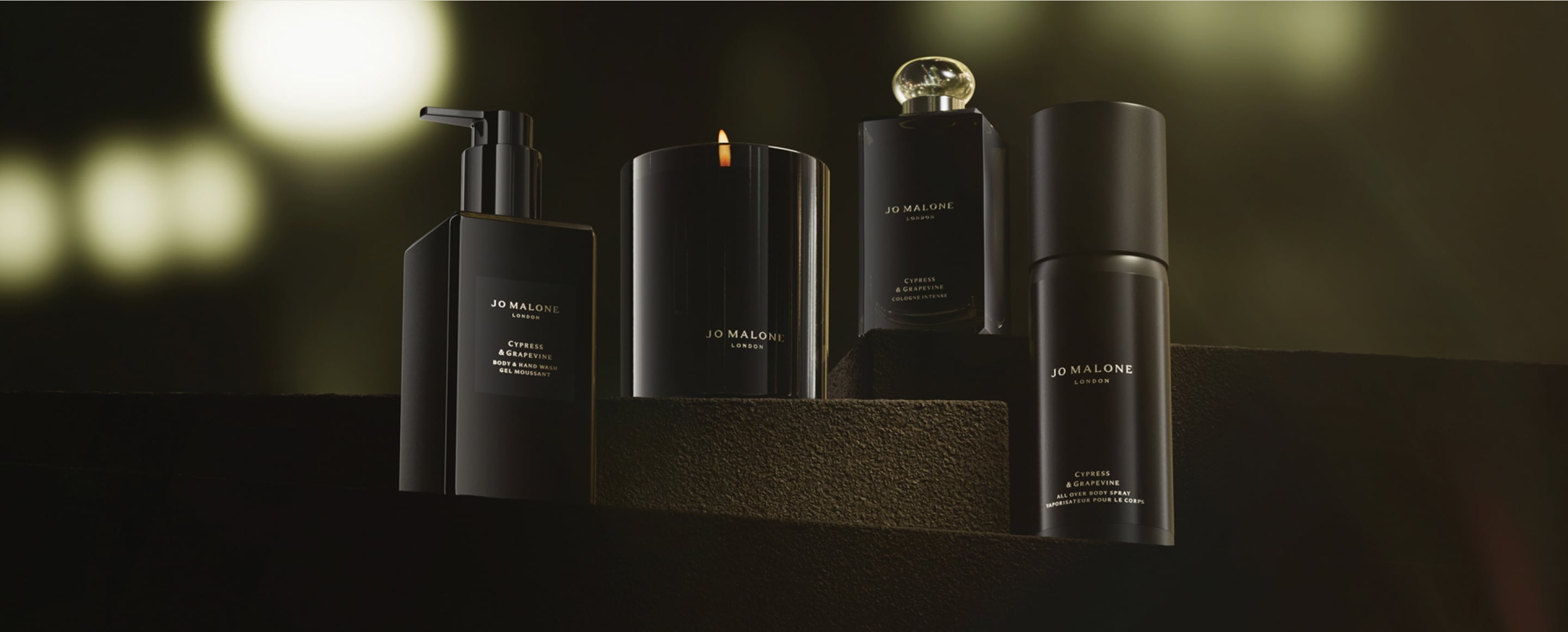 Jo Malone London Cypress & Grapevine Collection Wash Candle Cologne and Spray