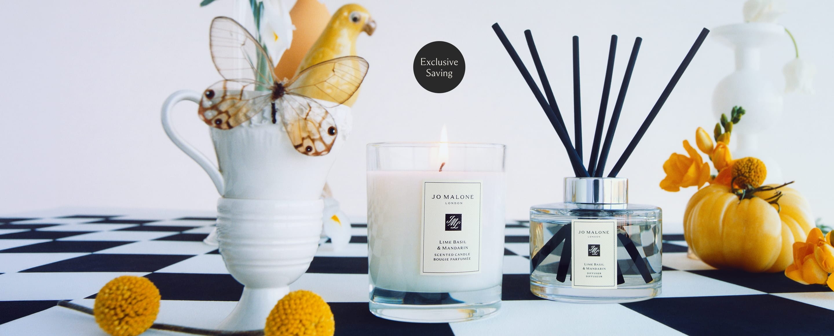 Jo Malone London 15% saving on candle & diffuser purchases