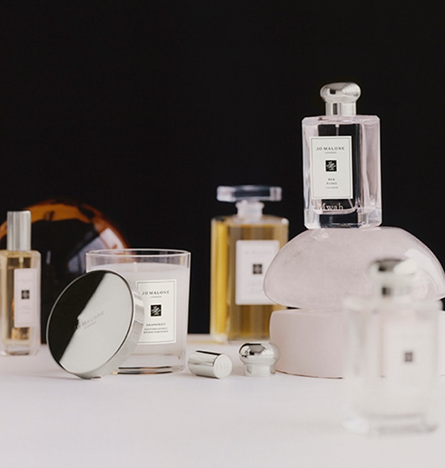 Jo Malone London Cologne and Candle with engraved bottle and lid 
