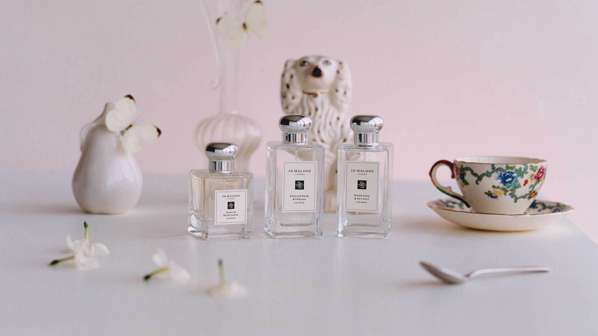 Jo Malone London Peony & Blush Suede 50ml Cologne and Wood Sage & Sea Salt and English Pear & Freesia 100ml Colognes